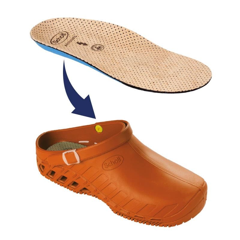 Dr. Scholl Anatomical Antistatic Replacement Insole for Clog Evo, beige