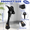 4Pcs Kickdown Door Stop Aluminum Alloy Door Stopper Adjustable Height