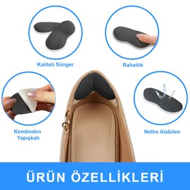 ACTİVE TEAM Yumuşak Topuk Vurma Önleyici, Topuk Destekleyici Ped (ACS.MINIPAD, 40-45)