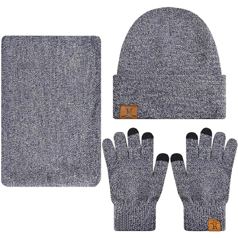 Set de Bufanda, Gorro y Guantes Invierno Unisex para Hombre