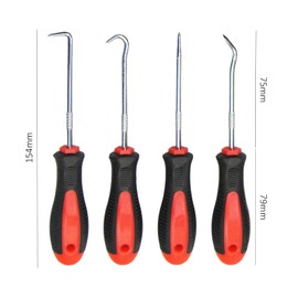 NyxSeat Set of 4 Screwdrivers, Car Tyre Repair Tool, Manhole Cover Lifter, Metal Lever Tool, Nail Puller, Suitable for Car Workshop, Decwangouluosidao