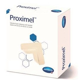 Proximel Silicone Foam Dressing with Border 14400000 1 Each, Tan