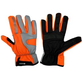 BIKE GelPro Hi-Vis Waterproof, Windproof & Touchscreen friendly cycling gloves - NEW & IMPROVED 2023 Model - Unisex (Orange Hi-Vis, Medium)