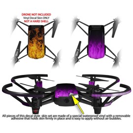 Skin Decal Wrap 2 Pack for DJI Ryze Tello Drone Open Fire Drone NOT Included