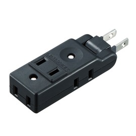 Sanwa Supply TAP-AC10BK Swing Mini Tap, 2P, 4 Count, Black