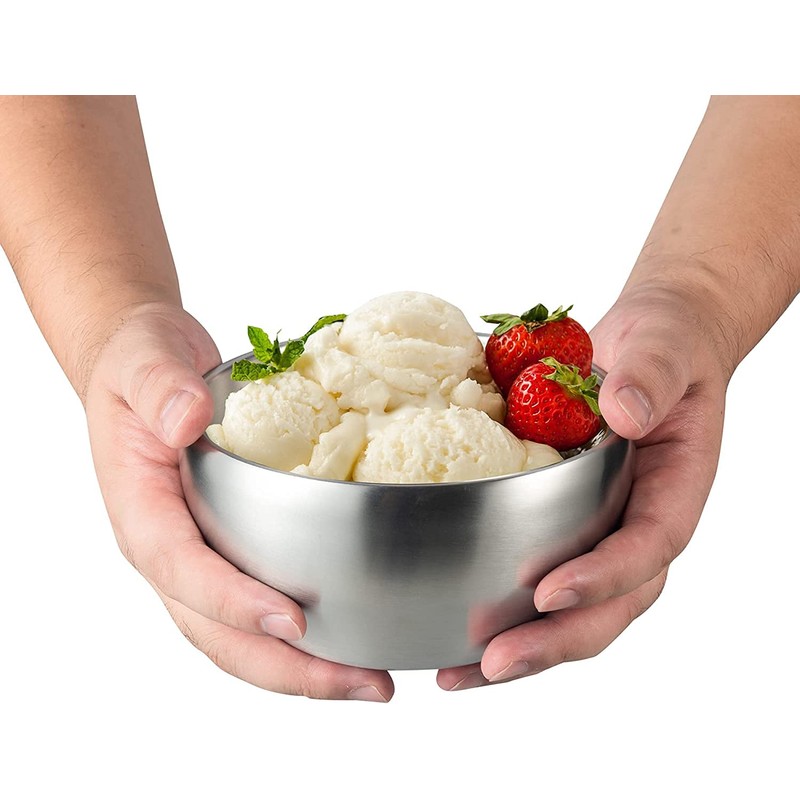 IMEEA Rice Bowl, Rice Bowl, Stainless Steel, Heat Resistant, Double