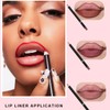 KARLOR Set of 12 Matte Lip Liners in Nude Red