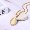 OIDEA Women's Virgin Mary Necklace: Mother of God Oval Medal