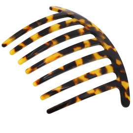 Camila Paris CP3184 French Handmade Side Comb Rounded, Tokyo, French Twist Hair Combs Decorative, Strong Hold Hair Clips for Women Bun Chignon Up-Do Styling Girls Hair Accessories Made in France