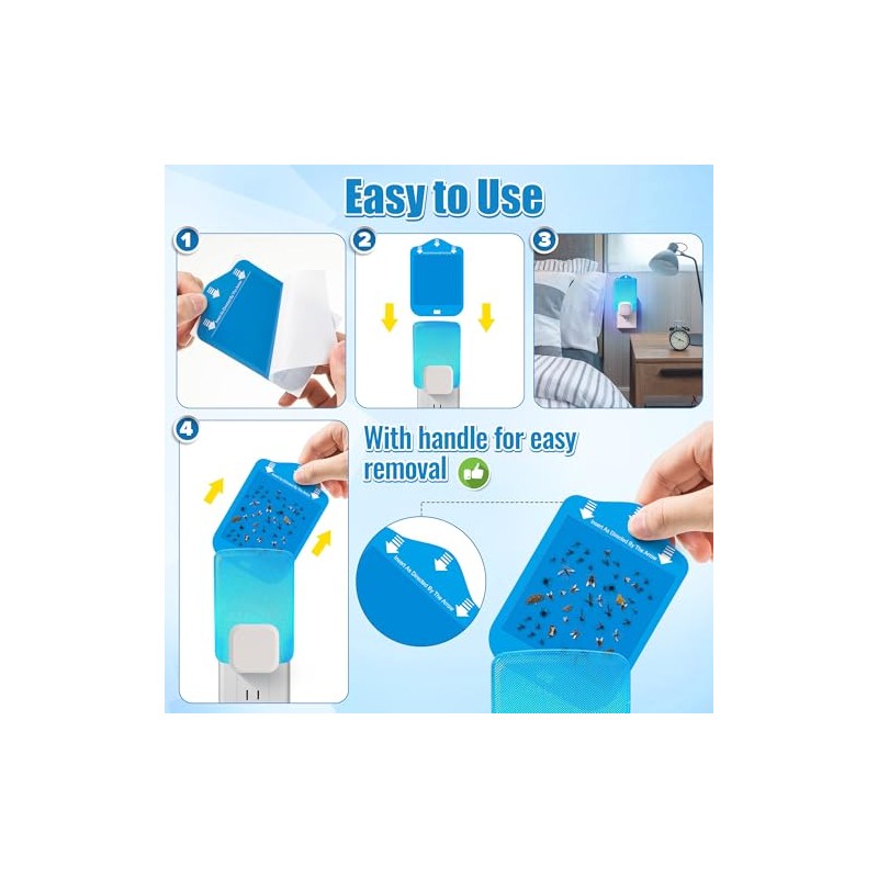 Qualirey Fly Trap Refill Cartridges Compatible with Raid/STEM/Wondercide Flying Insect