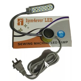 item4ever pfaff LED-20 110V Sewing Machine Lamp light Magnetic 7" gooseneck Mount + plug