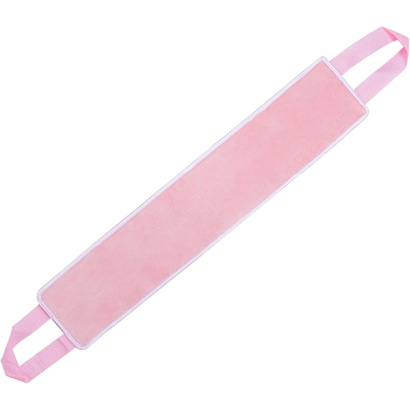 Holibanna Aplicador Banda Textil de Loción Autobronceadora para Espalda Rosa,