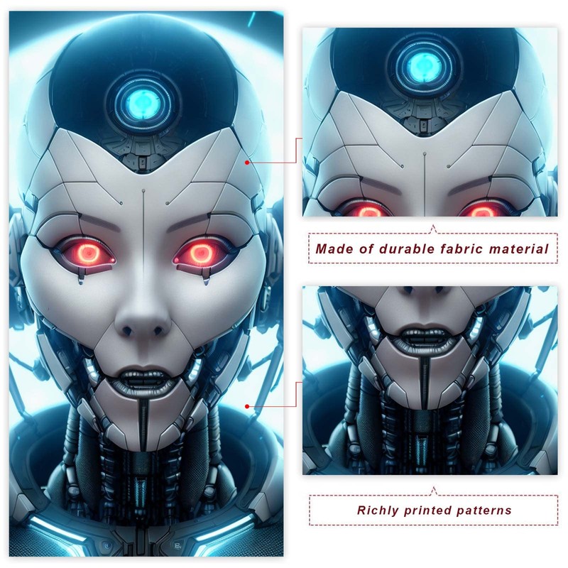 Scientific Robot Artificial Intelligence Banner Backdrop AI Robot Theme Decor