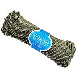 Parachute Cord 650lb 9 Strand | 550 Paracord 100 Feet Genuine Type III Nylon Rope Tent Rope Mil Spec 100% Nylon (Camouflage Army Green)