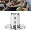 90 Degree Round Tube Base Hand Rail Fitting 316 Stainless