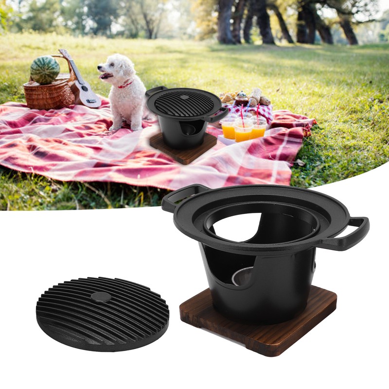 Mini BBQ Grill Set Anti Stick Food Grade Material Tabletop