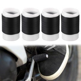 Pack of 4 Motorcycle Gear Shift Lever Shoe Protectors, Universal Retractable Plastic Gear Shift Lever Protectors for Boots and Shoes, Motorcycle Accessories for Men and Women (Black)