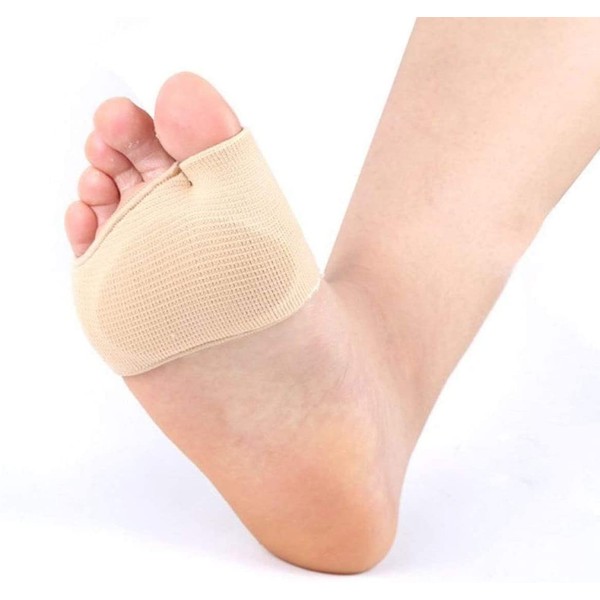 Pedimend™ Gel Metatarsal Sleeves | Anti Slip Metatarsalgia Inserts with Gel Cushion | Fabric Ball of Foot Gel Pads Cushions | Hard Skin Morton's Neuroma Pads | Provide Relief from Corns Calluses