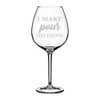 Wine Glass Goblet I Make Pour Decisions Funny (20 oz Jumbo)