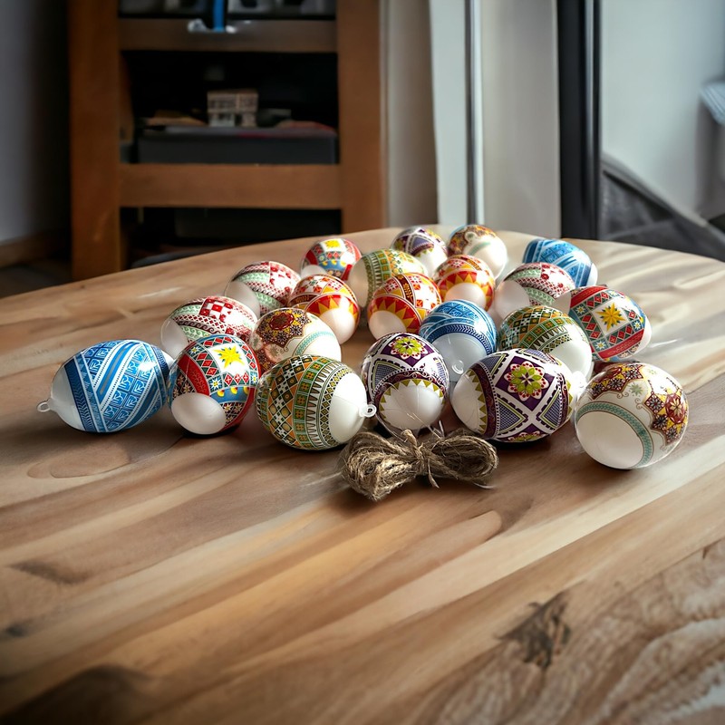 ukrainisches-kunsthandwerk 21 Easter eggs Osnamente silver thread eggs are covered