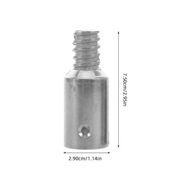 MAGICLULU 25mm Diameter Threaded End Parts for Mop Aluminum Alloy Handle Tips Easy Installation for Pole Repair