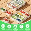 ECHOBUY Clear Snack Box with 8 Compartments