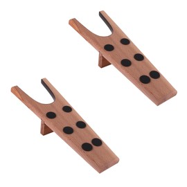 DELFA Boot Jack Boot Removal Aid - 1 or 2 Pieces - Made of Genuine European Beech Wood - 6 Non-Slip Nubs, brown
