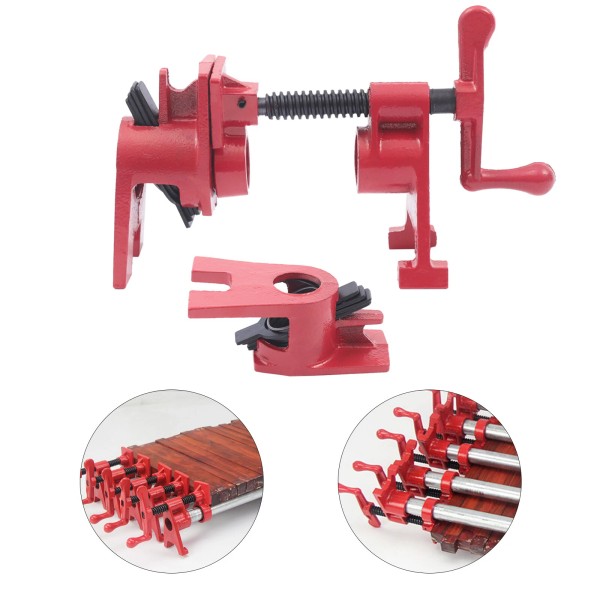 Unbranded (4 Pack) 3/4" Heavy Duty Wood Gluing Pipe Clamp