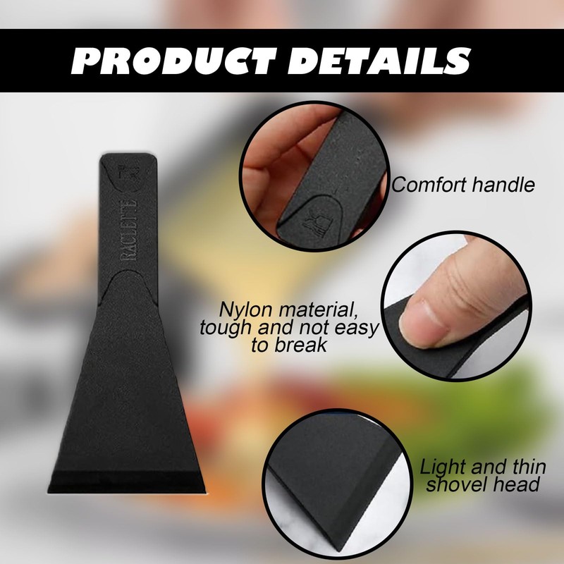 8 pieces raclette scraper, raclette spatula, small spatula, spatula for