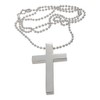 Touch Jewellery 925 Sterling Silver Solid Cross with Ball Chain