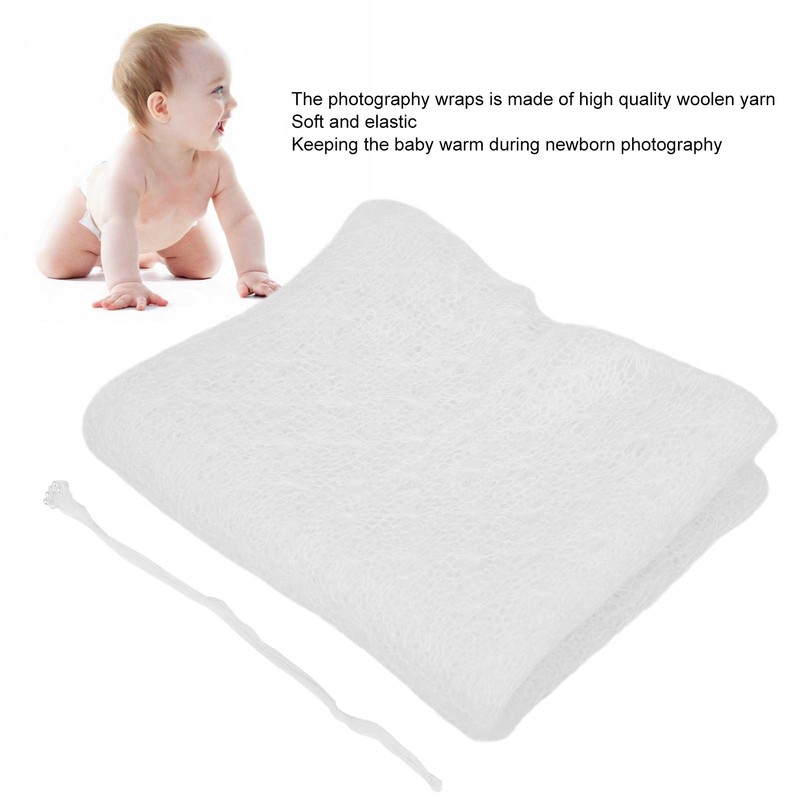 Baby Blanket Infant Soft Skin Friendly Wraps with Headwear Photography
