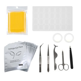 Training Eyelashes kit False Eyelash Extension Grafting Practice Tools Set 2#