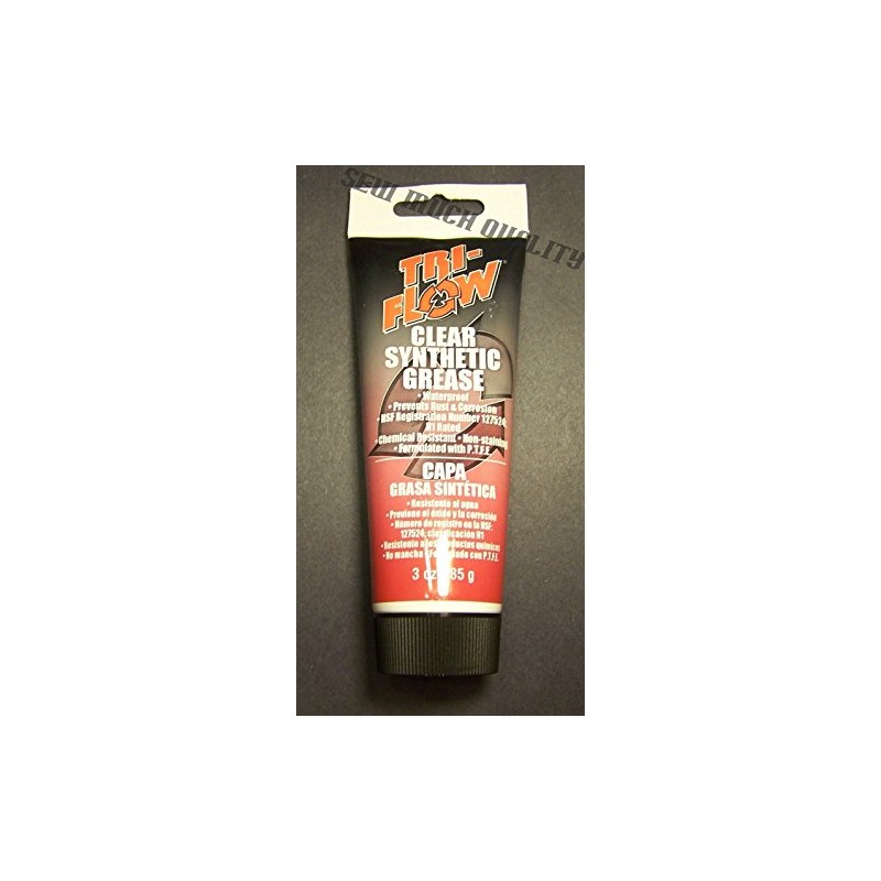 GREASE Tri-Flow 3oz. Tube Clear Synthetic Lubricant Sewing Machine Gears