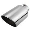 Upower 4 inch Inlet 8 inch Outlet Exhaust Tip Stainless