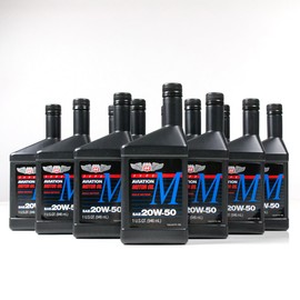 Phillips 66 Type M Aviation Oil 20w-50-12/1 qt. case