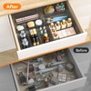 WOWBOX 44 PCS Clear Plastic Drawer Organizer Set, 4 Varied