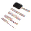 5pcs Paddle Hair Brush Set Easy Detangling Brush Tail Comb