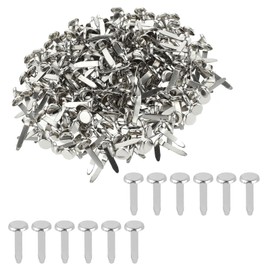 ANYUANKW Pack of 300 Mini Brads Pattern Clips Metal Silver Brads Round Head Clips Used for Scrapbooking Crafts DIY Crafts