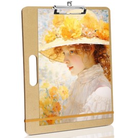 13" x 17" Sketch Drawing Board, with Handle, Sturdy Clip and Rubber Band