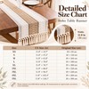 Boho Table Runner for Dining Room Decor – Cream &