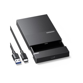 UGREEN 2.5-inch HDD Case HDD/SSD Case [USB 3.1 Gen 2 Standard] SATA 3.0 Type-C Connection UASP Compatible 6Gbps High-Speed Transfer Rate 10TB Large Capacity 9.5mm/7mm HDD/SSD Compatible 2.5-inch Hard