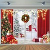 2.1 x 1.5 m Photo Background Christmas Window Winter Snow