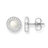 Thomas Sabo Women Earring Studs White Zirconia Pearl 925 Sterling Silver H1861-030-14