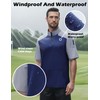 KGGEOO Wind and Water Resistant Cage Jacket Short Sleeve Golf