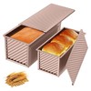 Bread Baking Mould Toast Bread Baking Mould with Lid, Set