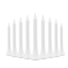 54mm 2 1/8" White Wooden Golf Tees Tee Pegs Eco Environmentally Friendly - Pack of 100