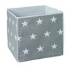 Roba 139100DGV190 Little Stars Storage Box Grey with White Stars