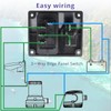 HUIXHAO 3-Way Bilge Pump Rocker Switch Panel 12V 24V,Automatic, Off,