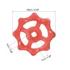 sourcing map Plastic Outside Faucet Round Wheel Handle, Square Broach