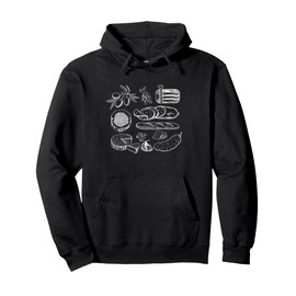 Tinned fish tinned sardines tin fish Y2K Italian summer Pullover Hoodie